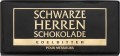 Schwarze Herren Schokolade 100g, 5 Tafeln
