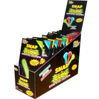 Snap-n-Glow Neon Stick Lollipops, Lutscher, 24 Beutel