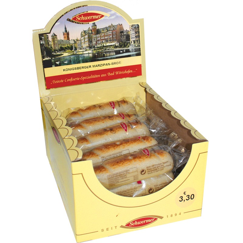 Schwermer K&ouml;nigsberger-Marzipan-Brot 100g 15 St&uuml;ck