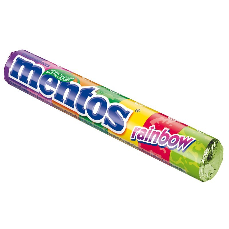 Perfetti van Melle Mentos Rainbow, Kau-Bonbon, Dragee, 40 St&uuml;ck