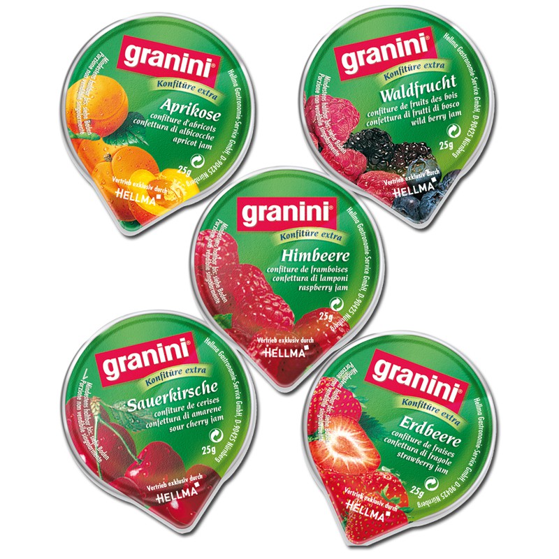 (7,28€/1kg) Granini Konfitüre Portionen 25g, Marmelade 100 Stück