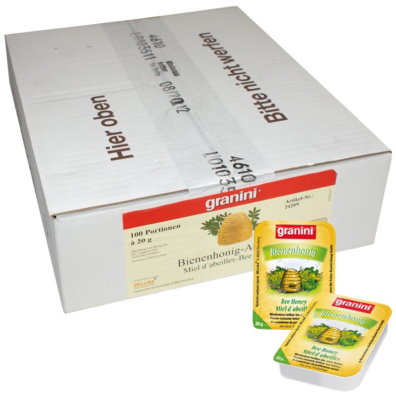Hellma Granini Honig Portionen 20g, Bienenhonig 100 St&uuml;ck