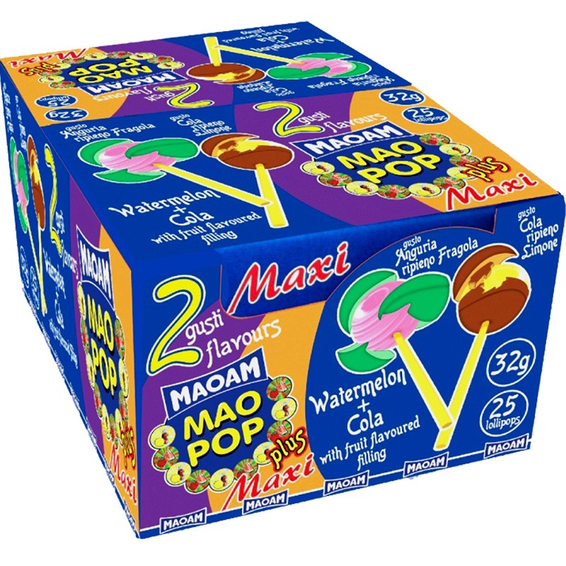 Haribo, Maoam Mao Pop Riesen Lutscher, Lolli, 25 Stk