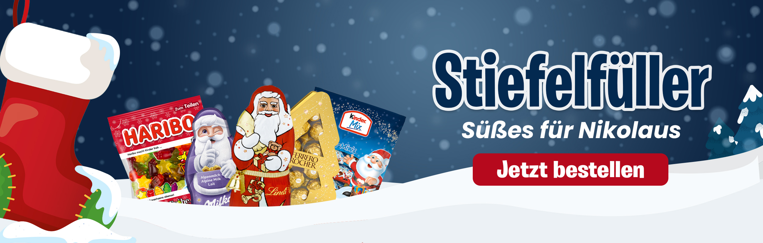 <p>Entdecke unsere leckere Weihnachtssüßigkeiten um Dich oder Andere mit schönen Weihnachtsleckereien zu überraschen.</p>