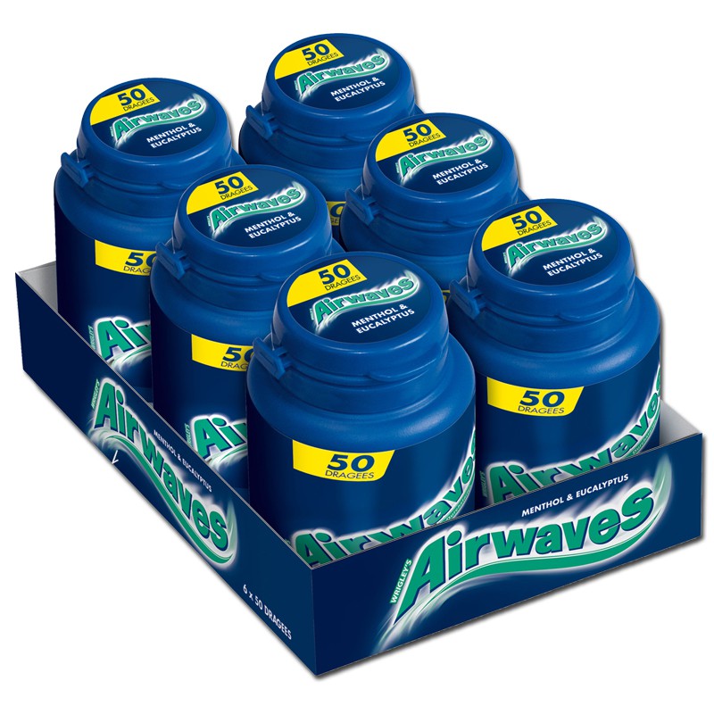 Airwaves Menthol Und Eukalyptus, 30 Packungen