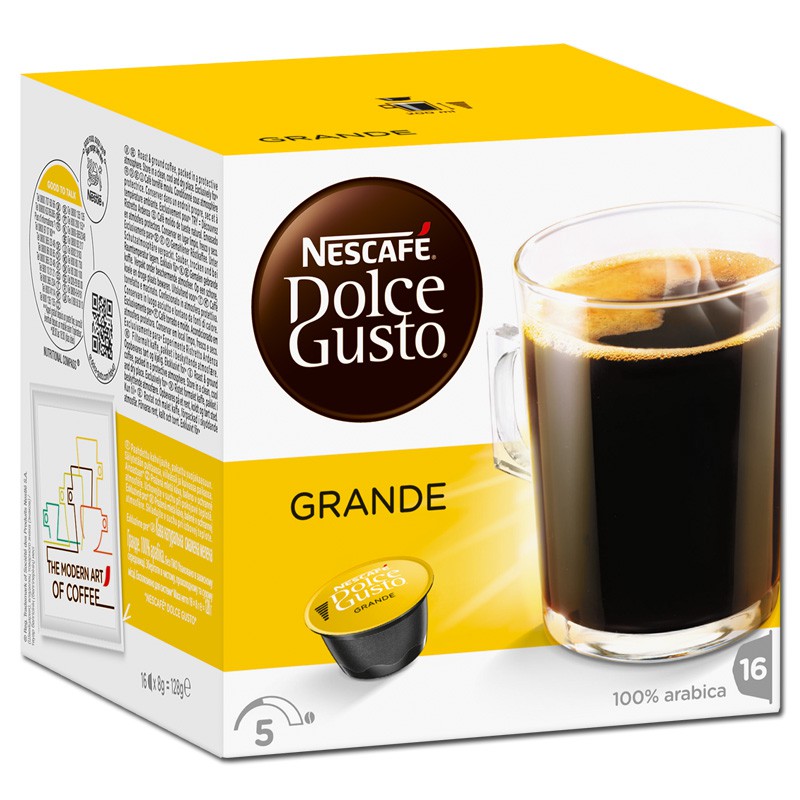 Dolce Gusto Caffè Grande, Kaffee, 16 Kapseln Kaffee Kaffeepads und ...
