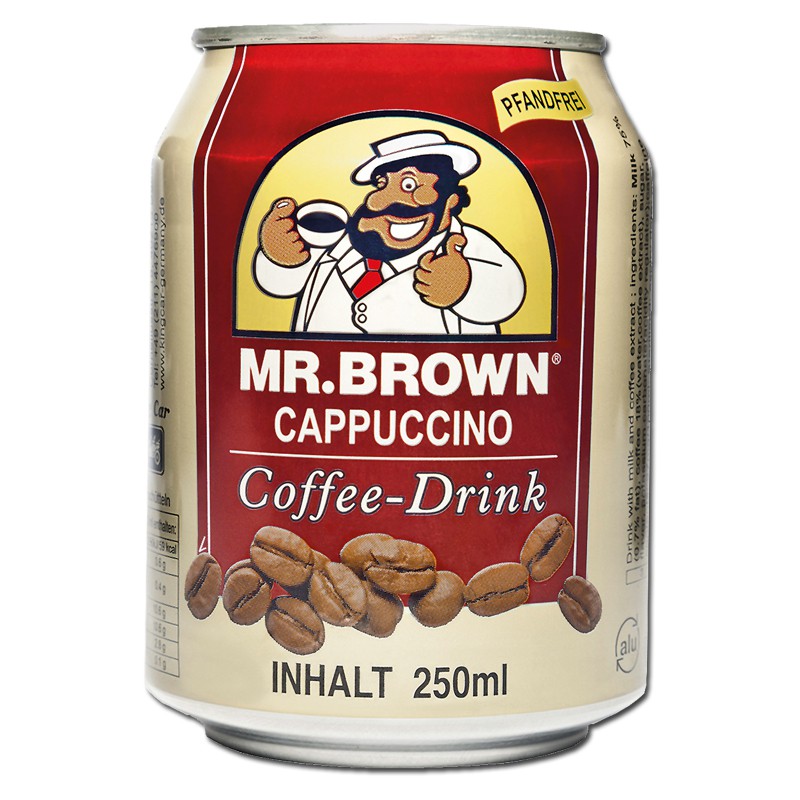Mr. Brown Cappuccino Coffee 250ml Kaffee-Getränk 24 Ds ...