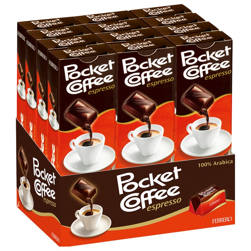 Ferrero Pocket Coffee Espresso Kaffee Praline 12 Riegel Schokolade Pralinen Ferrero Pralinen Ferrero Pocket Coffee Espresso Kaffee Praline 12 Riegel Schokolade Pralinen Ferrero Pralinen