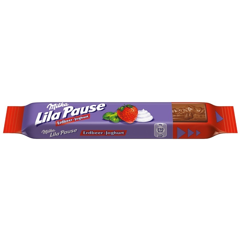 Milka Lila Pause Erdbeer-Joghurt Riegel 24 Stück Riegel Milka Schokoriegel