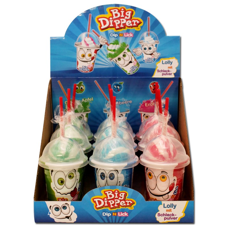 Big Dipper Lolly mit Brausepulver, Lutscher, 9 Stück Lutscher Lutscher ...