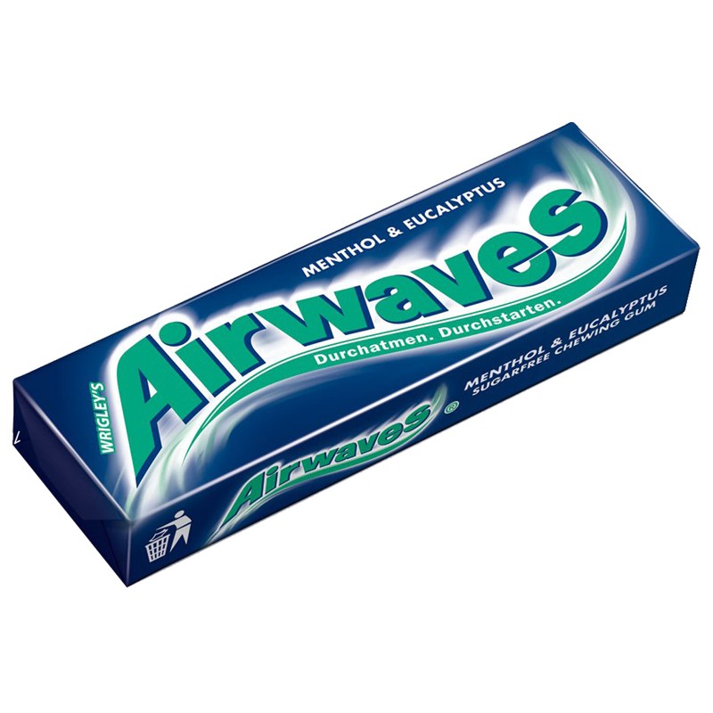 Wrigleys Airwaves Menthol & Eukalyptus Kaugummi 30 Pack Kaugummi ...