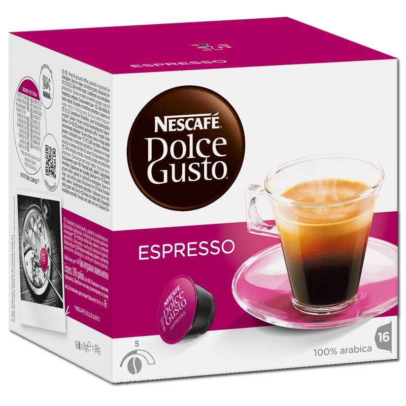Dolce Gusto Espresso, Nescafe, Kaffee, 16 Kapseln Kaffee Kaffeepads und ...