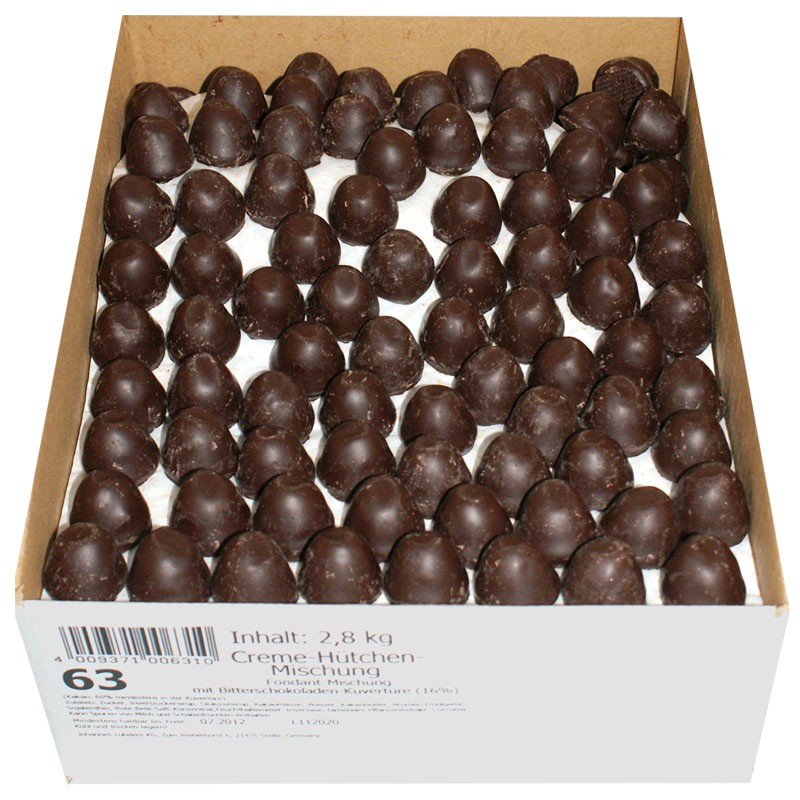 Lühders Creme Hütchen mit Bitterschokolade 3,2 Kg Schokolade ...