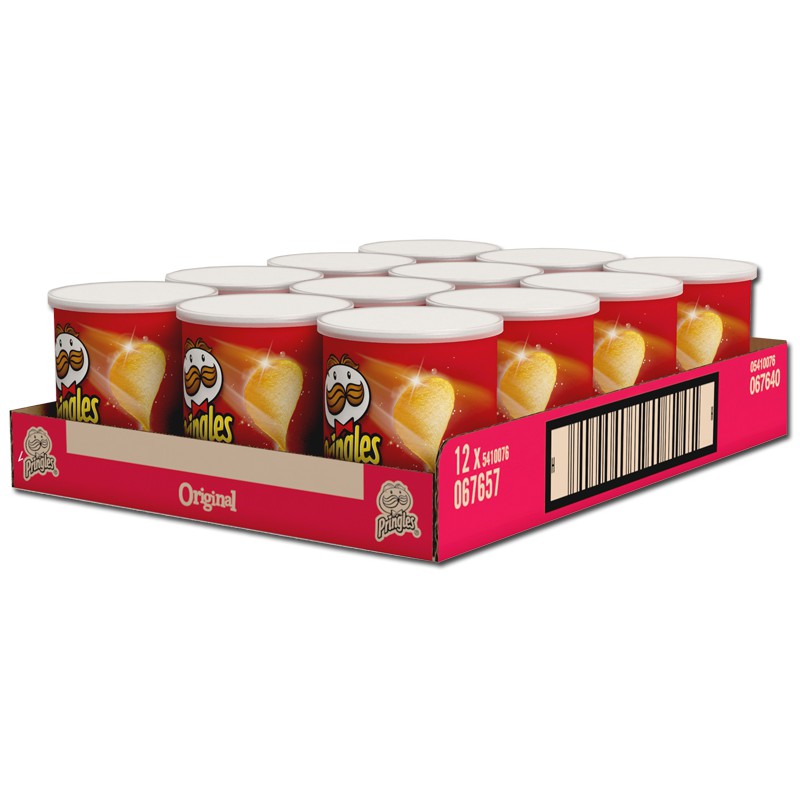 Pringles Original Chips Dose 40g, 12 Stück Knabberartikel Chips