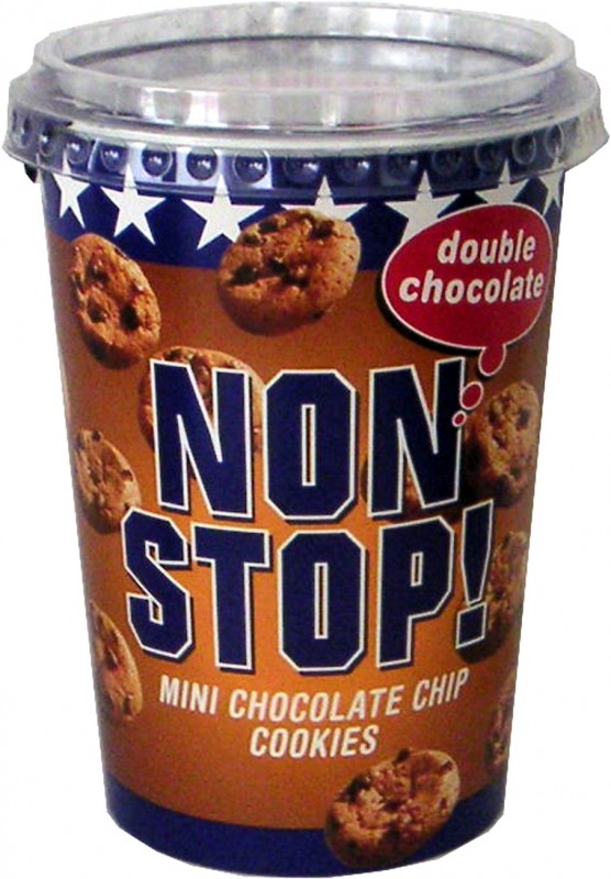 Non Stop Mini Chokolate Cookies, Kekse, 12 Becher Gebäck Kekse leckere ...