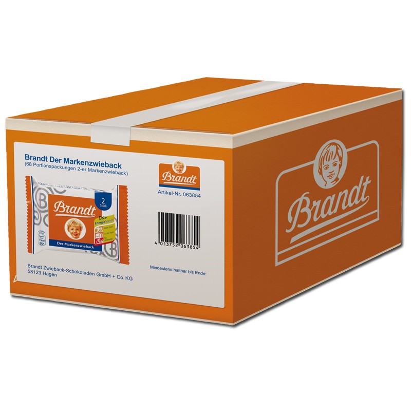 Brandt Marken-Zwieback, 68 Portionen mit je 2 Scheiben ...