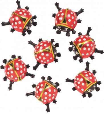50 Stück Harz-Bienen & Marienkäfer – Niedlich, Für Deko, Basteln, Kranz, 2,4 Cm